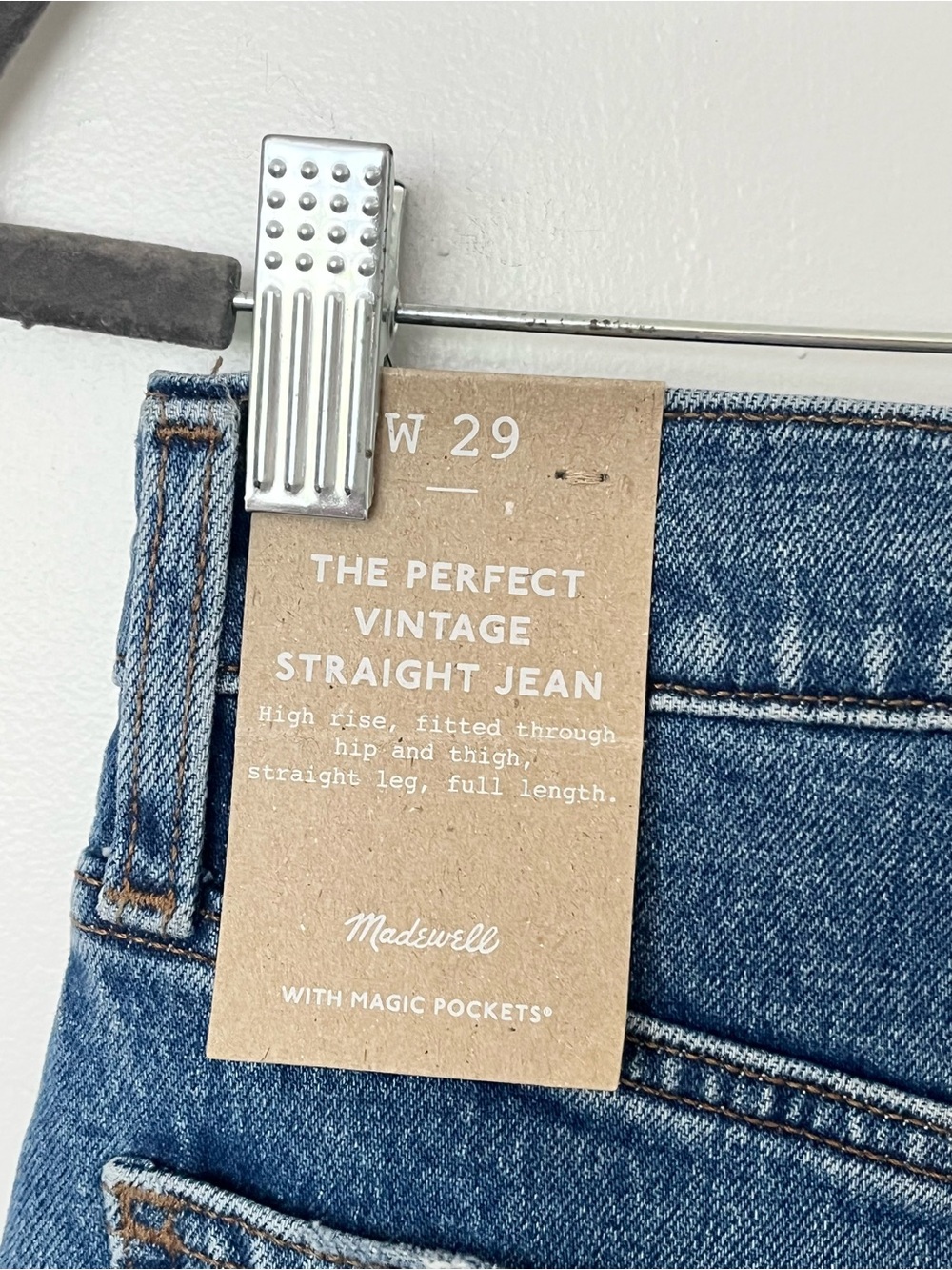 Madewell Perfect Vintage Straight Jean in Earlwood Wash - Picture 6 of 8